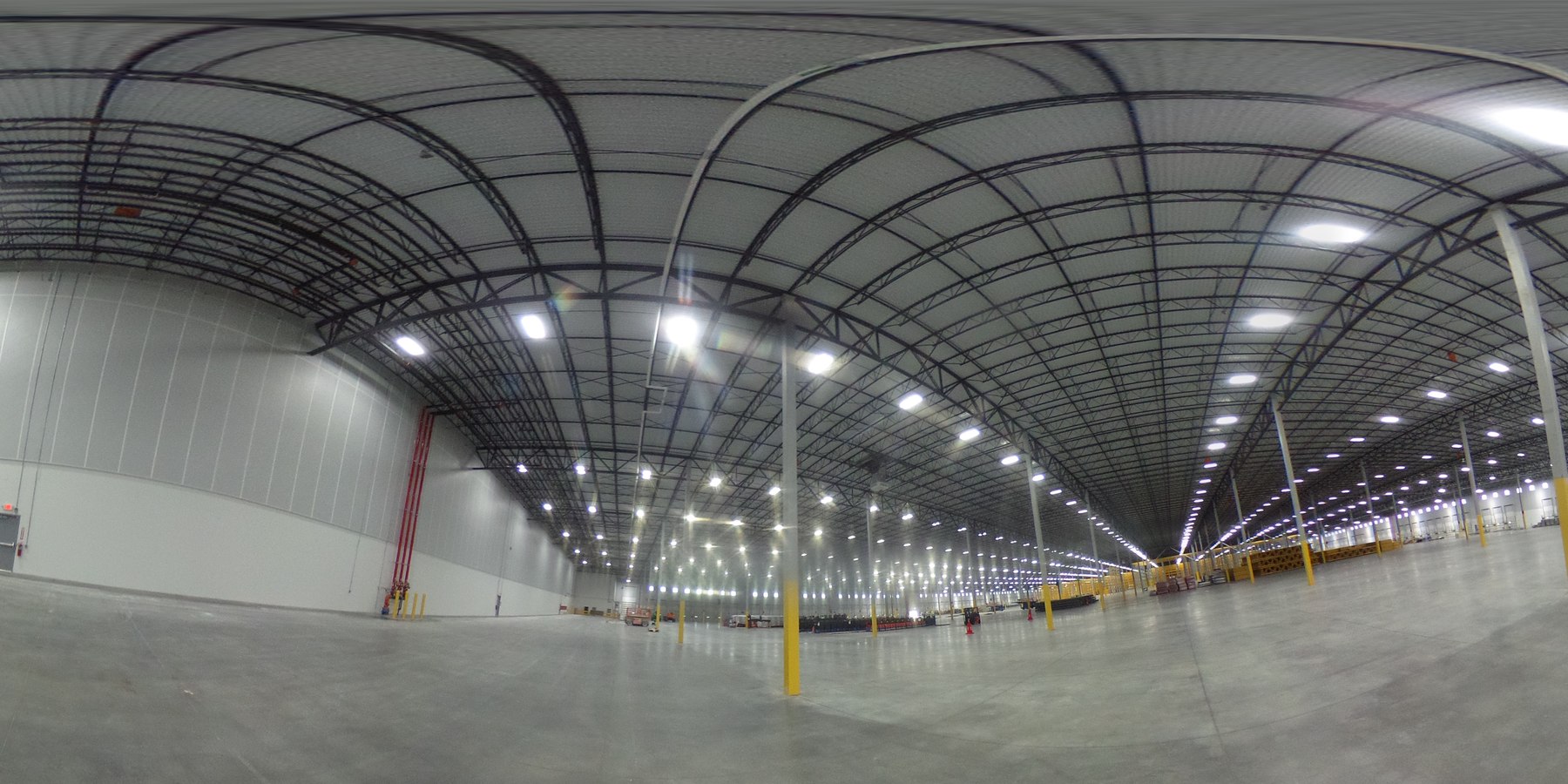 Electrical installation inside the ACE Hardware distribution center in Kansas City